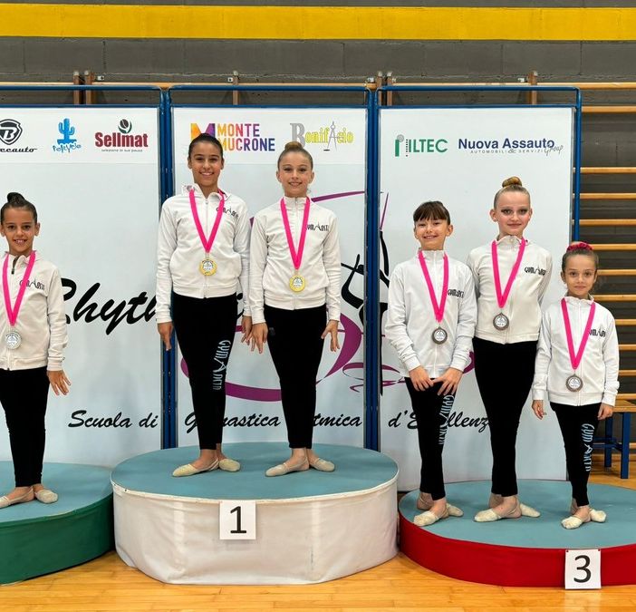 Ginnastica ritmica: Gym Aosta sugli scudi a Candelo