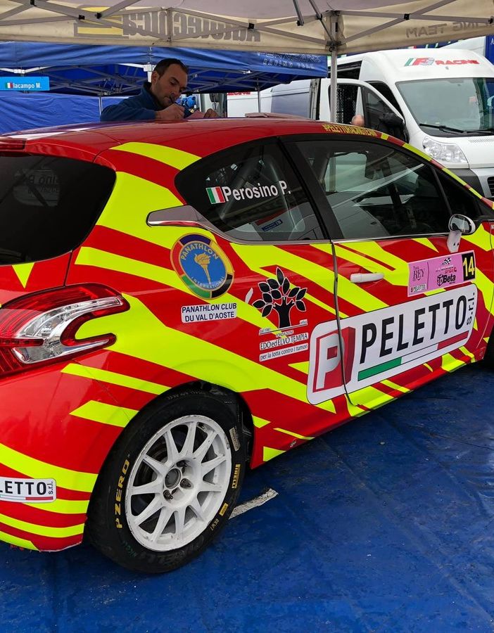 La vettura del team Perosino-Verzoletto è pronta a partire