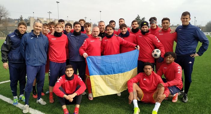 Ruslan Pisnyi con il Bra di Serie D