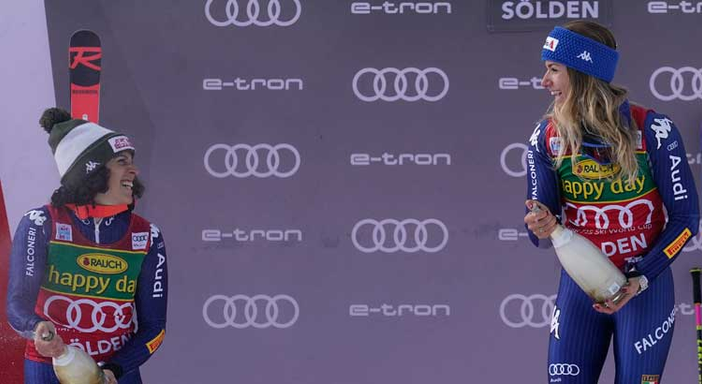 Sci: Due giganti femminile a Kranjska Gora