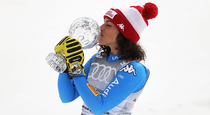 Federica Brignone esultante Federica Brignone esultante