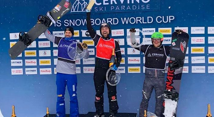 Snowboardcross: A Cervinia Visintin sul podio l'aostano Cordi nei dieci