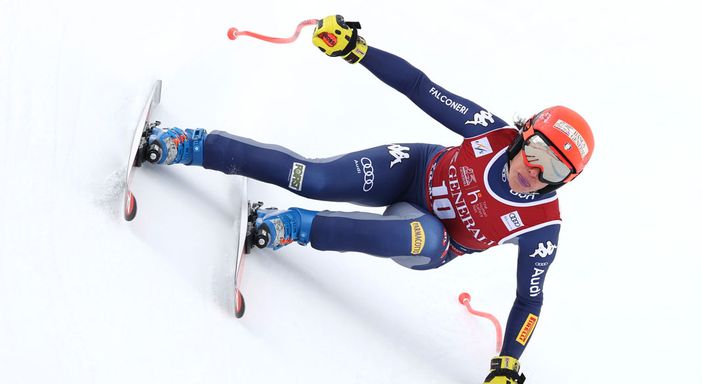 Federica Brignone in azione a Fassa Federica Brignone in azione a Fassa