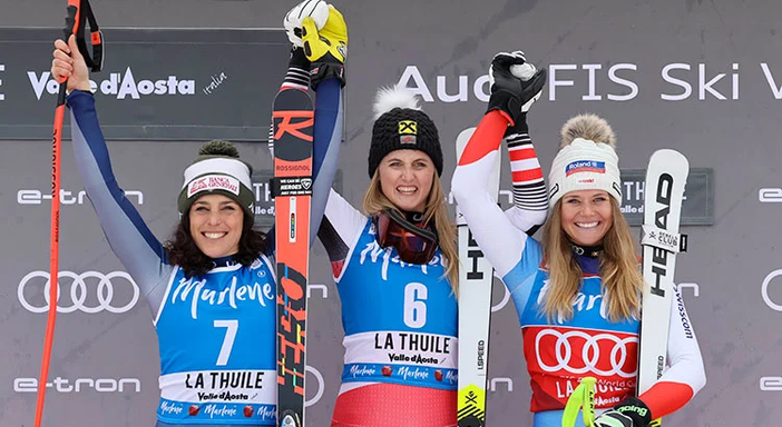 La Thuile festeggia mercoledì 5 agosto le imprese di Federica Brignone La Thuile festeggia mercoledì 5 agosto le imprese di Federica Brignone