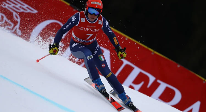 Federica Brignone in gara Federica Brignone in gara