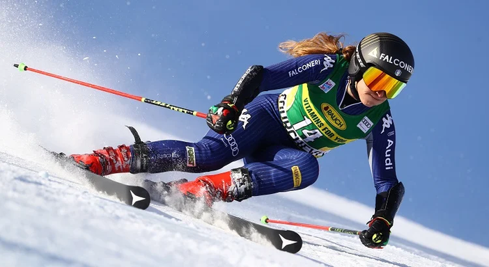 Sci: McKennis e Johnson in testa nella 1a prova della discesa femminile di Val d'Isère Sci: McKennis e Johnson in testa nella 1a prova della discesa femminile di Val d'Isère