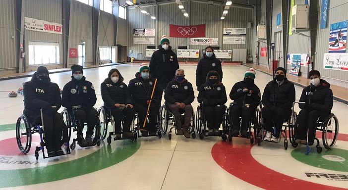 La Nazionale al raduno di Pinerolo wheelchair curling