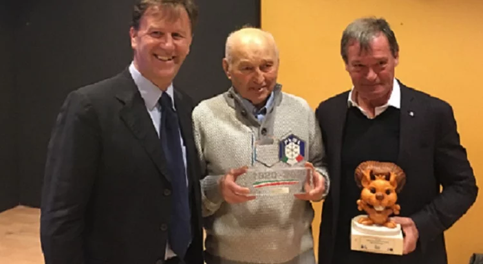 A Franco Nones il riconoscimento per i 100 anni della FISI: "Uno dei più grandi di sempre"