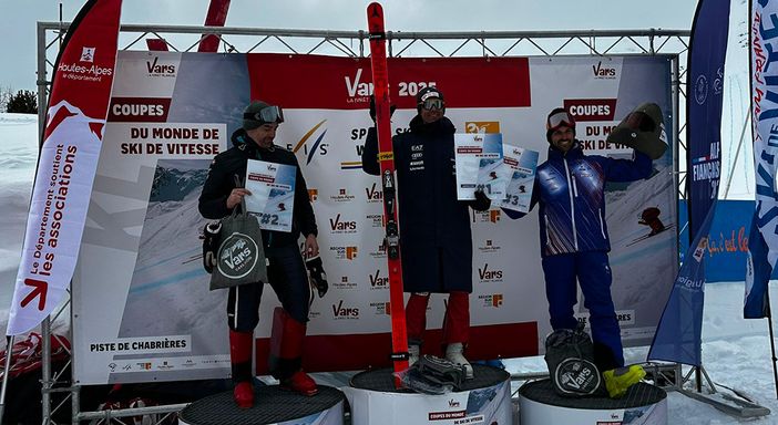 Simone Origone sul podio Simone Origone sul podio