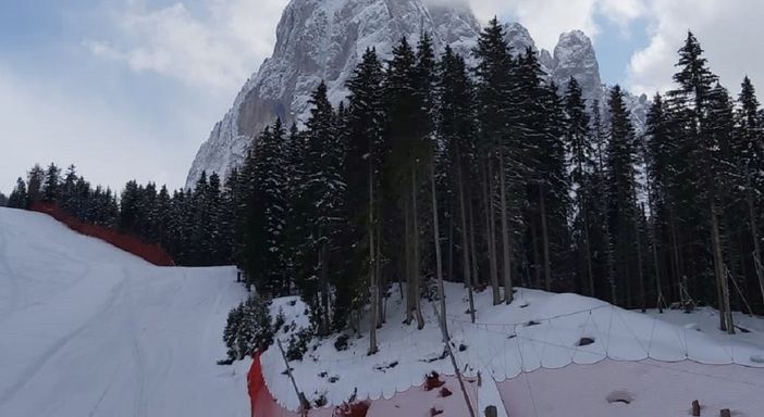 Ispezione sulla Saslong in vista della Coppa del Mondo 2021