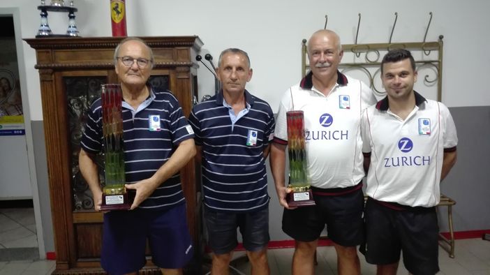 Da sn Mauro Mongiovetto, Luca Licata, Carlo Negro e Massimo Cardano