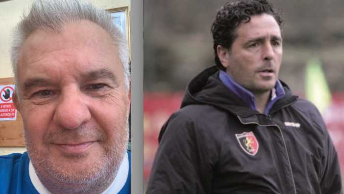 Mauro Poletti con Fermanelli, allenatore della prima squadra