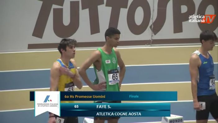 Atletica: Seyni (Atletica Cogne) si migliora agli italiani indoor Atletica: Seyni (Atletica Cogne) si migliora agli italiani indoor