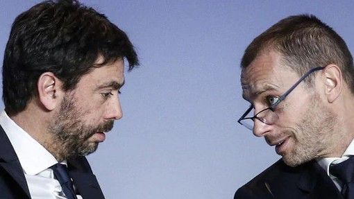 Andrea Agnelli e Aleksander Ceferin Andrea Agnelli e Aleksander Ceferin