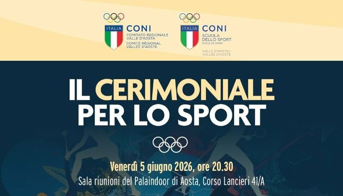 Gestione degli eventi di successo: ad Aosta un corso CONI sul cerimoniale sportivo
