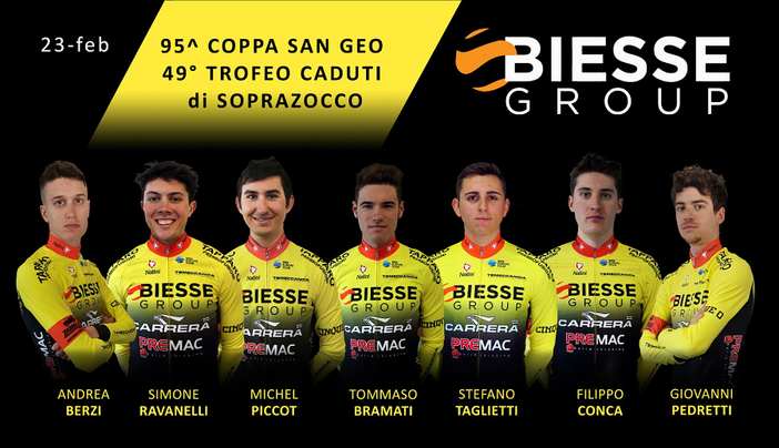 Ciclismo: Michel Picot al San Geo e GP Slovenian Istria, doppio appuntamento per la Biesse Carrera