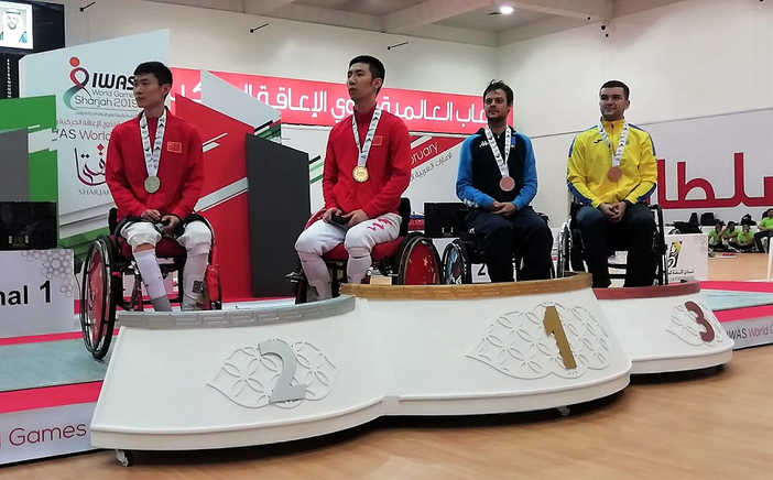 CdM Scherma paralimpica: A Sharja ottimo terzo posto per Matteo Berti fioretto cat. A CdM Scherma paralimpica: A Sharja ottimo terzo posto per Matteo Berti fioretto cat. A