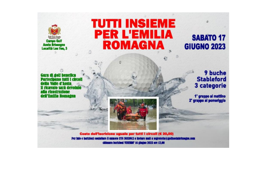 Il Golf della Valle d'Aosta per l'Emilia Romagna Il Golf della Valle d'Aosta per l'Emilia Romagna