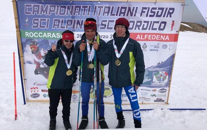 Da sn: Andrea Grivon, Alex Grivon e Daniel Brunod