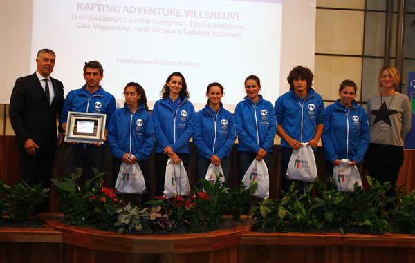 Rafting: Ai giovani del Villeneuve il premio della Giornata Olimpica