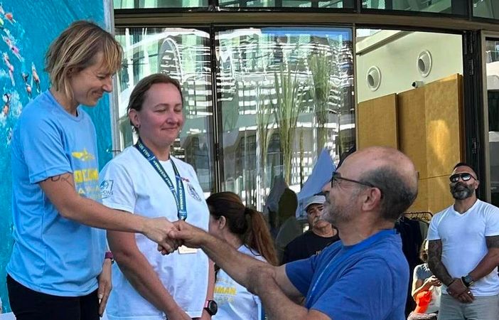 La premiazione di Marie Claire Deanoz