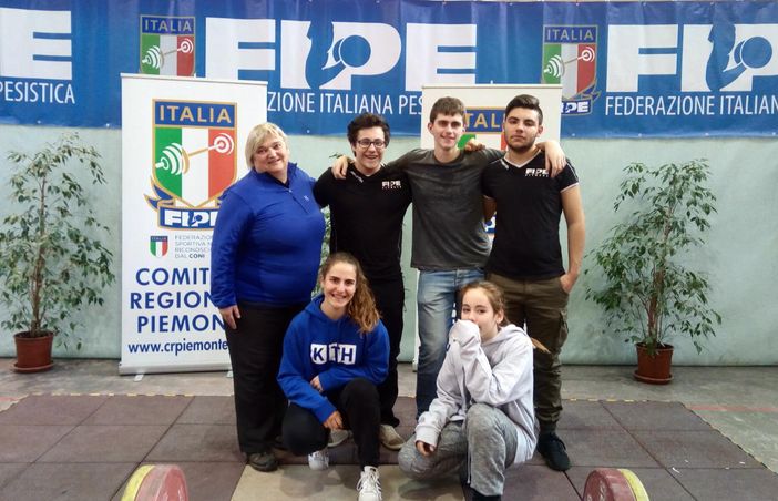 I pesisti valfostano con Ada Dal Santo I pesisti valfostano con Ada Dal Santo