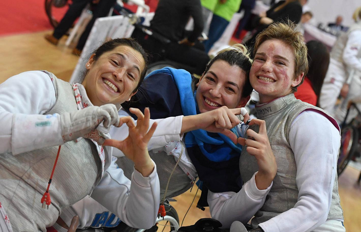 Scherma in carrozzina. A Sharja l'Italia del fioretto femminile chiude con un successo