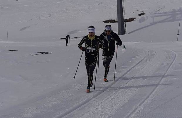 Dennis Brunod e Alex Dejanaz vincitori Cervinia Snowrunning foto fb Brunod Dennis Brunod e Alex Dejanaz vincitori Cervinia Snowrunning foto fb Brunod