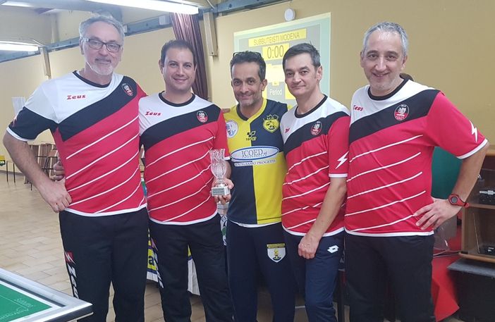 Da sn, Riccardo Rabacchin, Filippo Filippella, Riccardo Porro, Fabrizio Maiandi e Dario Di Muri.