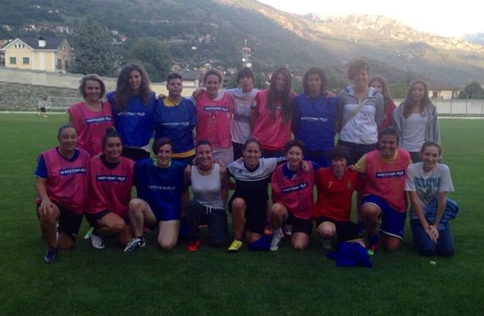 La ragazze del SVC di Prima categoria in preraduno (immagine di repertorio) La ragazze del SVC di Prima categoria in preraduno (immagine di repertorio)