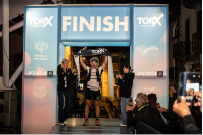 Sébastien Raichon al traguardo - photo credits Marta Tomasoni - Zzam! Agency