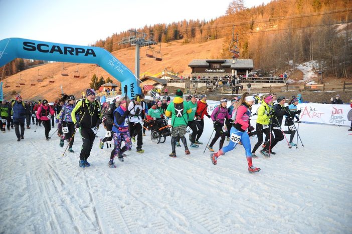 Oltre 180 al via della 1a edizione del Pila Winter Trail