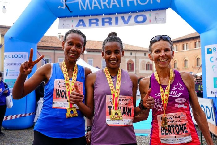 Domenica si è tenuta la maratona ufficiale della città di Lodi, Catherine Bertone in evidenza