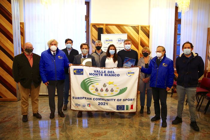 Valdigne: Consegnata  la Bandiera Europea dello Sport 2021
