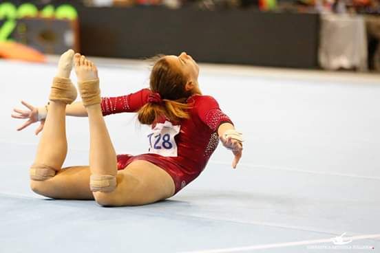 Fatima Rosset in azione nella seconda prova nazionale (photo by: Ginnastica Artistica Italiana)