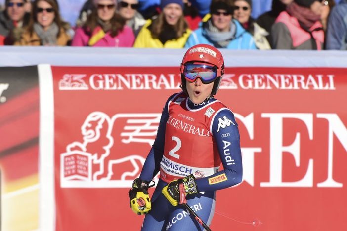 Sci: Brignene fuori dal podio del SuperG di Garmisch