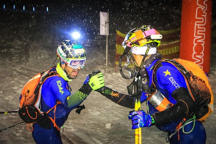 Eydallin e Antonioli al traguardo di Champoluc