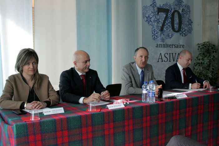 Da sn Luisa Wuillermoz; Fabrizio Simonini e Marco Mosso Da sn Luisa Wuillermoz; Fabrizio Simonini e Marco Mosso