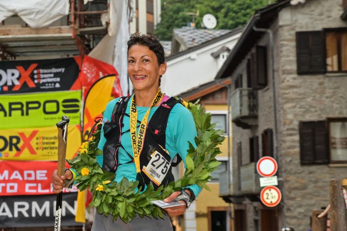 L'arrivo di Sabrina Verjee a Courmayeur L'arrivo di Sabrina Verjee a Courmayeur