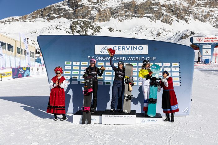 Snowboard: Bankes e Bozzolo festeggiano ai piedi della Gran Becca