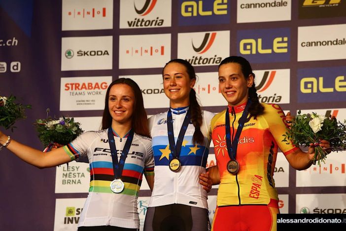 Gaia Tormena sul gradino più alto del podio