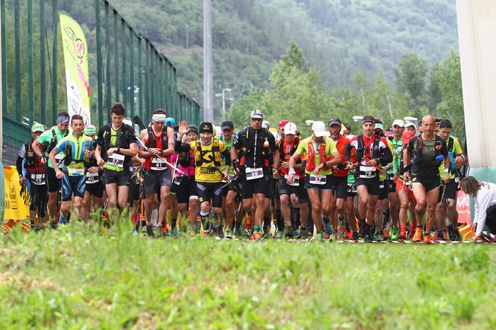 La partenza del Trail della Becca di Viou
