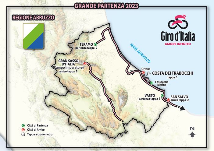 GIRO D'ITALIA 2023: In Abbruzzo la grande partenza