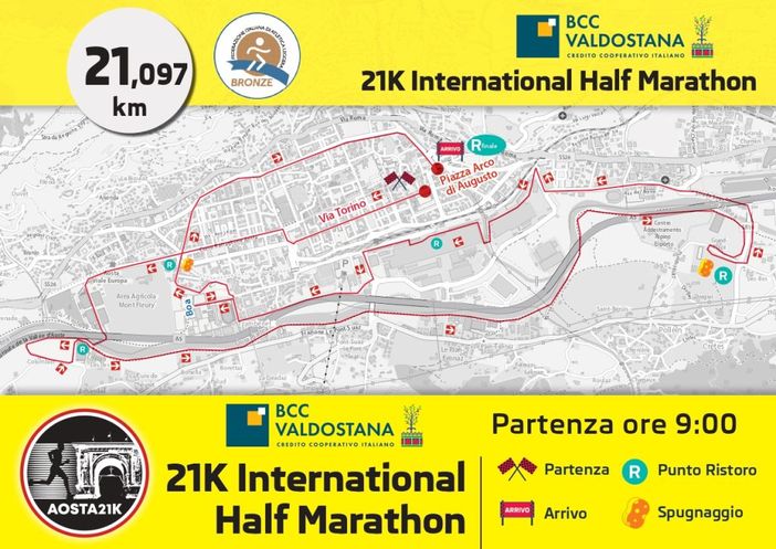 Due giorni di sport in città: sabato e domenica AOSTA21K Due giorni di sport in città: sabato e domenica AOSTA21K