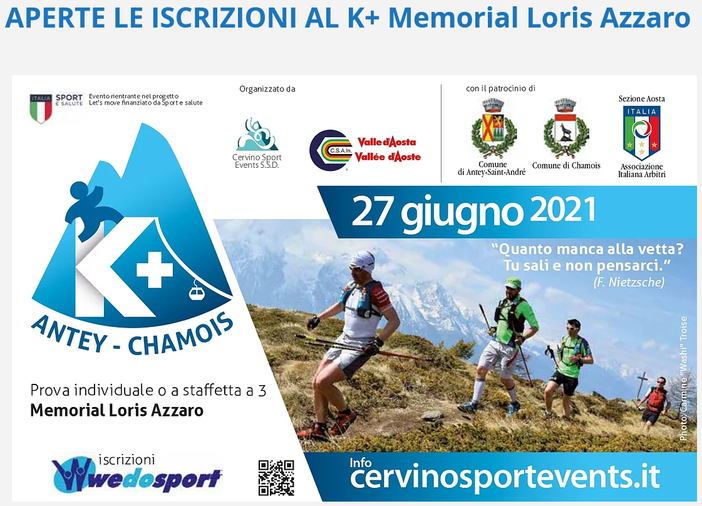 Trail: A giugno il primo Memorial Loris Azzaro