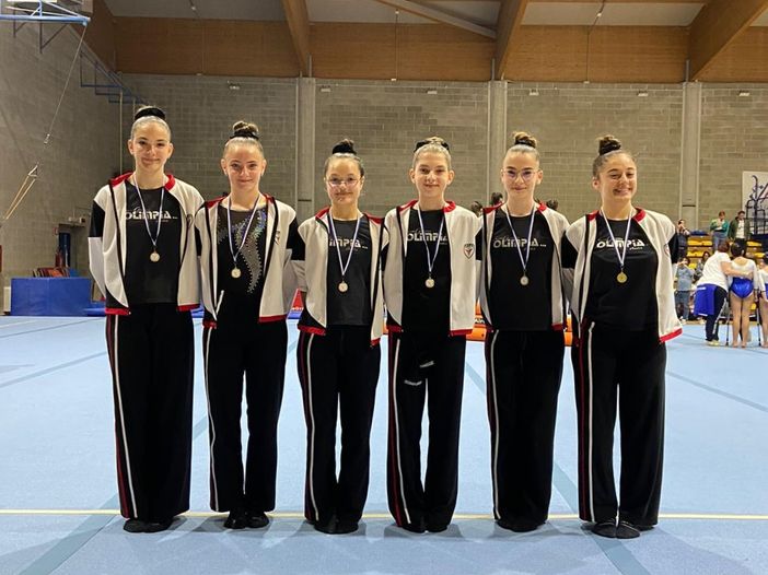 Ginnastica: Olimpia Aosta, brillano le Junior Silver a Torino