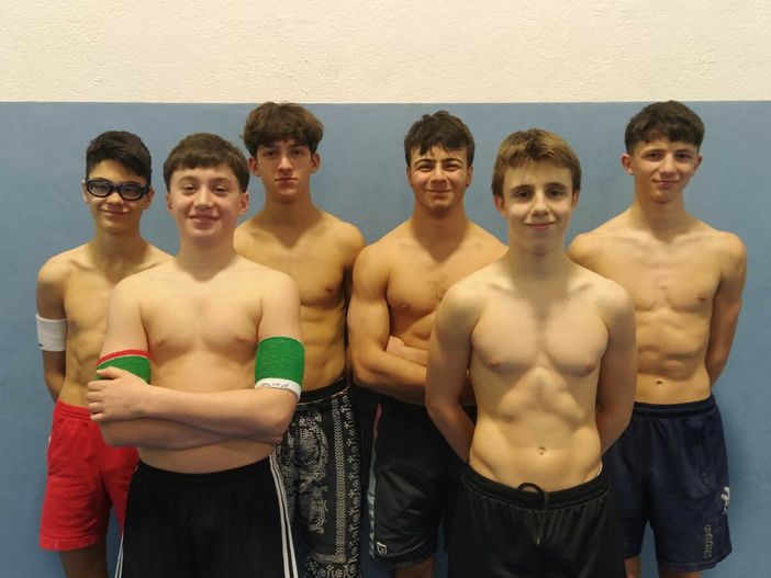 Eric Mombelli, Mattia Coutandin, Jacopo Favre, Ruben Vitulli, Gabriele Mordenti e Guglielmo Sansano