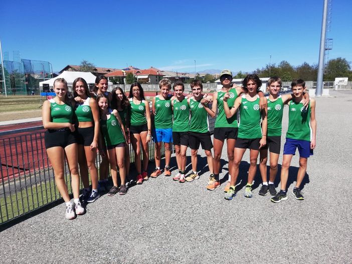 Lo squadrone dell'Atletica Cogne a Volpiano Lo squadrone dell'Atletica Cogne a Volpiano
