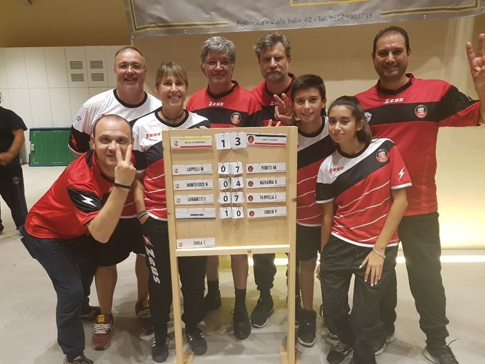 L'Asd CT Aosta festeggia la vittoria nel tabellone Cadetti