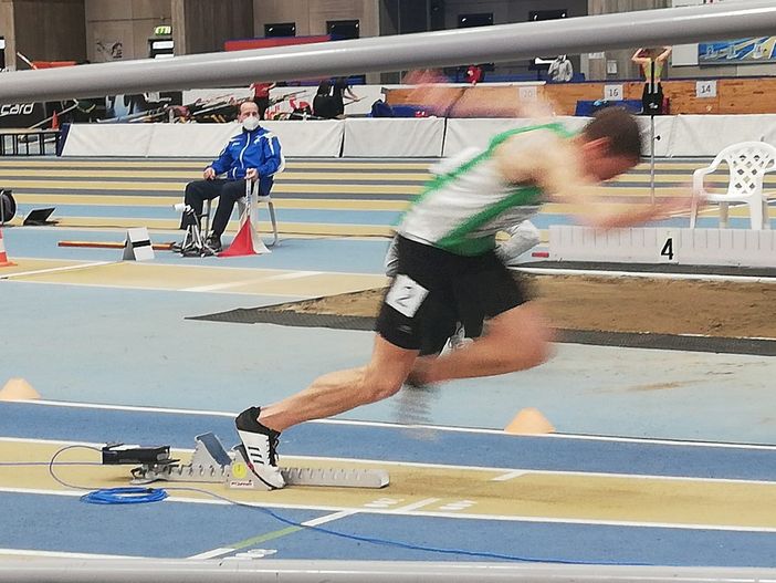 Elia Franciscono alla partenza